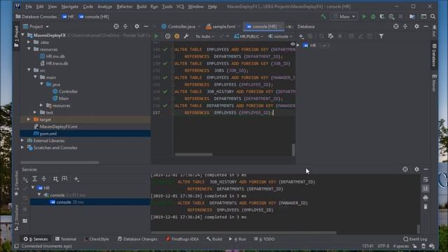 IntelliJ Maven Deploy FX Database смотреть онлайн