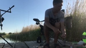 Карповая ловля с молодым рыболовом ? ? ? попали на нерест карпа ?