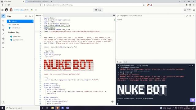 DISCORD NUKE BOT TUTORIAL (CHECK DESCRIPTION TO FIND THE BOT)