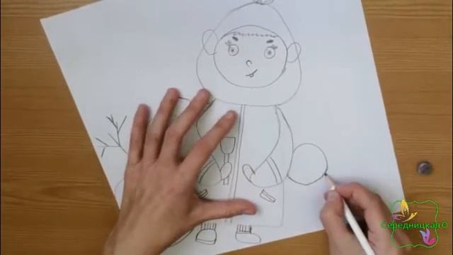 Мастер - класс по рисованию "Малыш и снеговики" смотреть онлайн