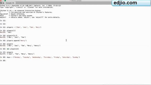 Data Science with Python list, tuple, dictionary