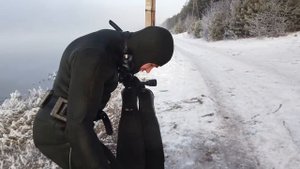 ЯНТАРКА! ПОДВОДНАЯ ОХОТА В ЛЕДЯНОМ ЕНИСЕЕ!