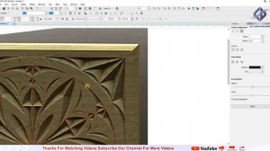 2D design for V Carving in Corel Draw with artcam Toolpath