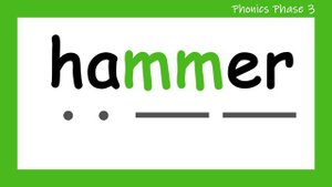 'er' Words _ Phonics Phase 3