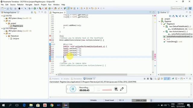 Patient List Java Program смотреть онлайн