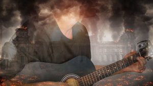 Братские могилы(Владимир Высоцкий) игра на гитаре