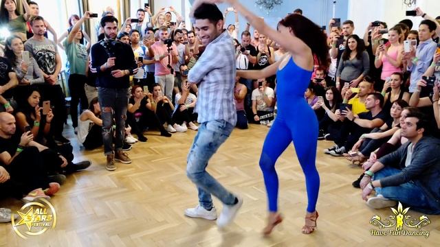 Bachata demo dance by Marco & Sara at All Stars Festival, Budapest, Prince Royce - Solita смотреть онлайн