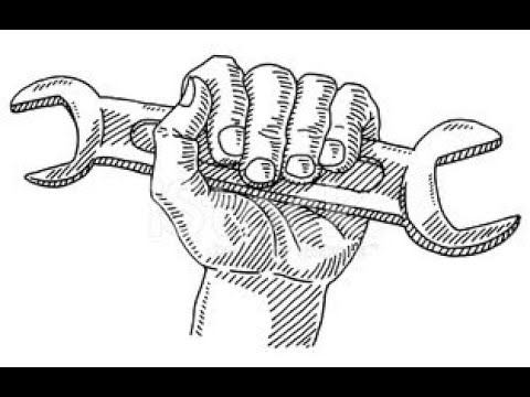 Настройка завала нижнего натяжителя. Внеплановое ТО ленточной пилы. смотреть онлайн