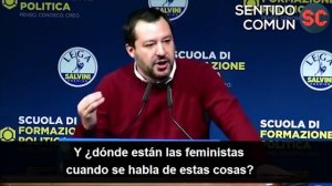 Salvini pulveriza la ideología de género y el plan globalista 