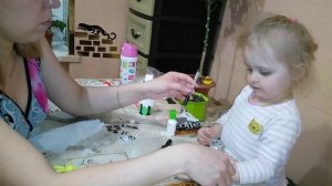 Домашнее творчество с малышами ( овечка или барашек )