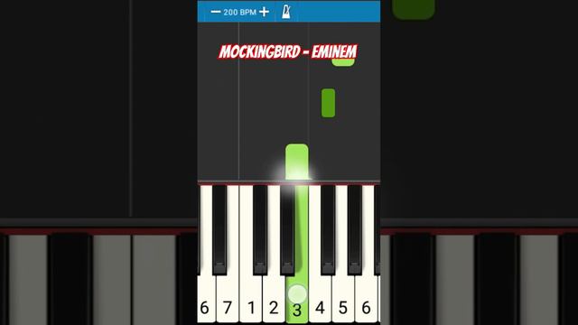 Mockingbird - Eminem #piano#tutorial