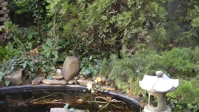 Японский каменный фонарь из бетона. смотреть онлайн