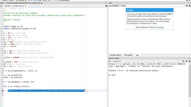 Simulating heated flow dynamically in Python or Matlab (Part 2: Python Coding) смотреть онлайн