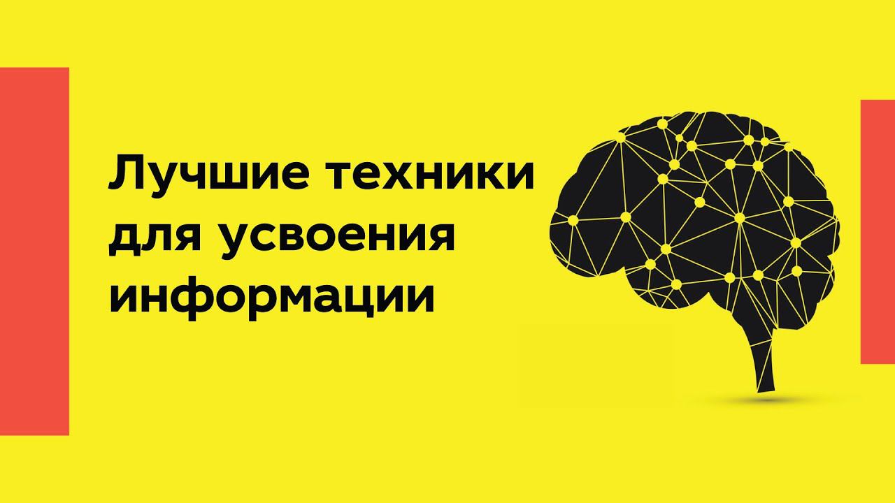 Лучшие техники для усвоения информации