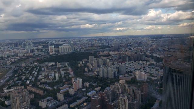 Москва-Сити. Вид из башни «Федерация.Восток». Moscow City. Federation Tower. Skyscraper №3