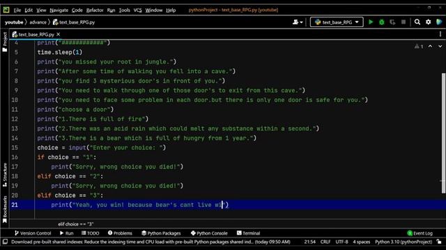 Level Up Your Python Skills with an Addictive Text-Based RPG Game #python  #coding #rpg #viral #ai