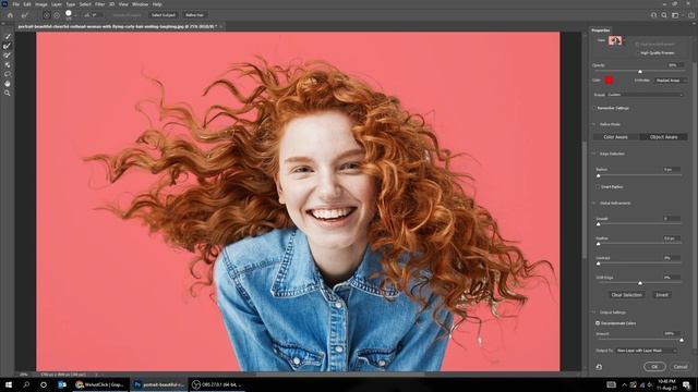 Cut Out Hair FAST Photoshop Tutorial смотреть онлайн