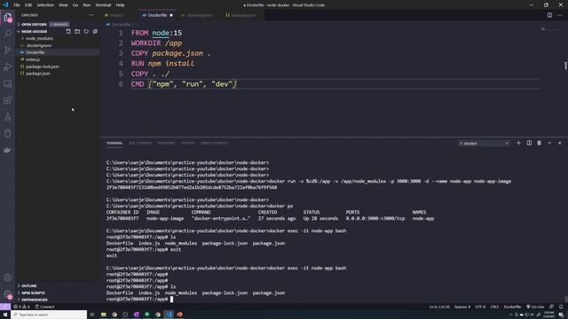 Docker + Node.js/express tutorial: Building dev/prod workflow with docker and Node.js смотреть онлайн