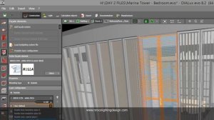 How to calculate daylighting with Doubled glazing Curtain Wall using Dialux evo