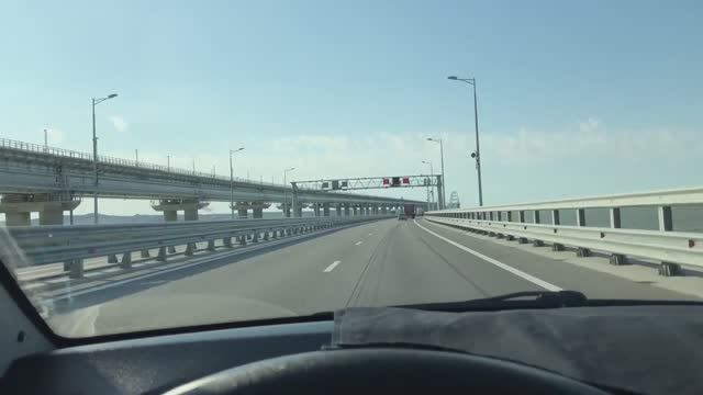 Поездка в Крым #10. Проезжаем Крымский мост и на 'Тавриду' до Белогорска!