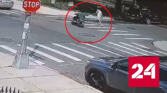 Кадры расстрела прохожих в Нью-Йорке попали на видео - Россия 24 