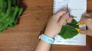 Новогодняя красавица спицами/ Мастер класс/ Как связать ёлку спицами/