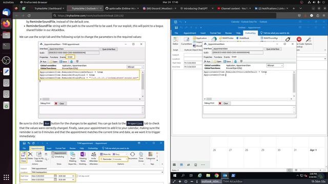 Outlook NTLM Leak Tryhackme - CVE-2023-23397 смотреть онлайн