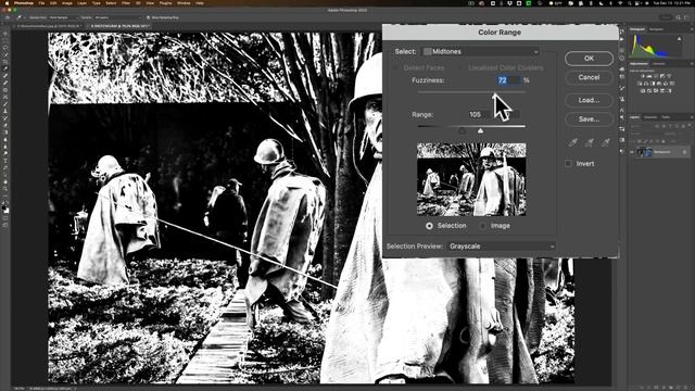 How to Select & Edit MIDTONES in PHOTOSHOP смотреть онлайн