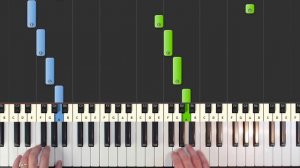 Ray Charles - Hit the Road Jack - Piano Tutorial Easy - Sheet Music (Synthesia)