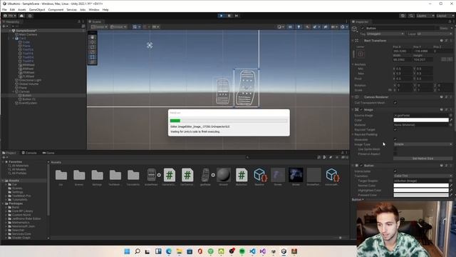 Create mobile UI Buttons for ANY Controller Unity! + Github link смотреть онлайн