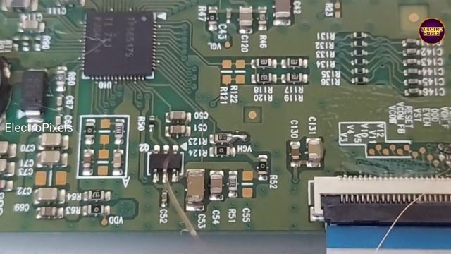 Led Tv Vgh odd,Vgh even Short removal||Panel Repairing on Panasonic led Tv to solve Picture Freezin