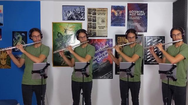 In A Chinese Temple Garden [A. Ketèlbey] - Flute Quartet смотреть онлайн