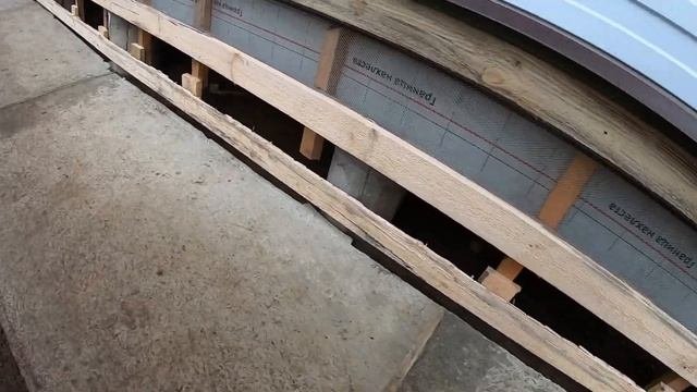 Завалинка. Правильный узел между фасадом и цоколем каркасного дома. Каркасный дом своими руками ч58