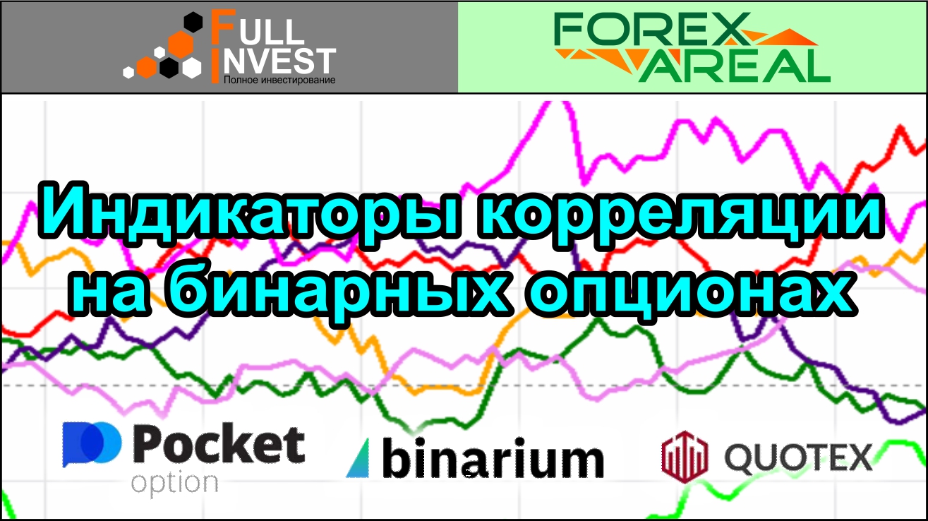 Корреляция и индикаторы корреляции в торговле на бинарных опционах. Обзор в терминале на примерах.