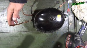 Воскрес компрессор из двигателя холодильника. Заварил мертвеца.