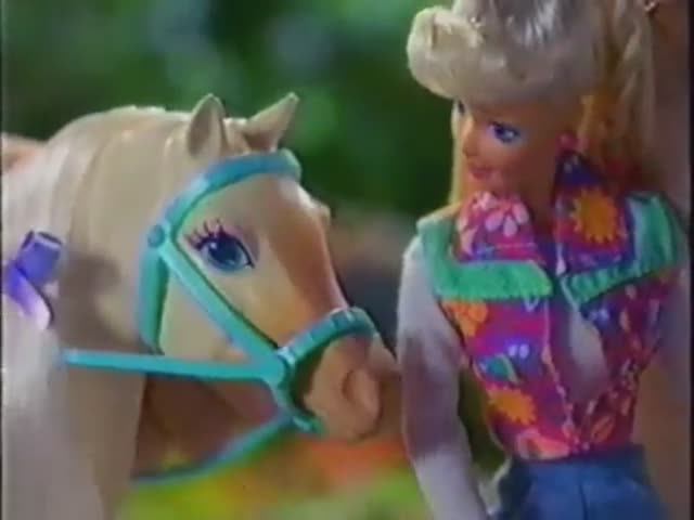 1996 Реклама лошади для куклы Барби Barbie and horse
