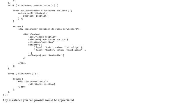 Wordpress: Gutenberg RadioControl saving data but not not selecting radio смотреть онлайн