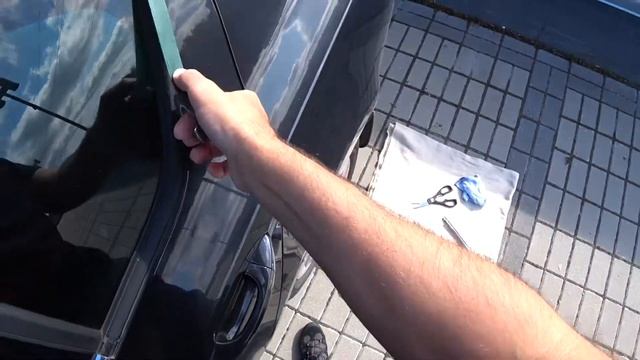 Как Приклеить Молдинг на Авто.? How to Glue Molding on Auto смотреть онлайн