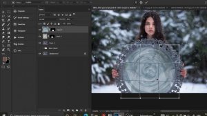 Творческая обработка зимнего портрета в Photoshop #обработкафото  #урокифотошопа    #фотошоп