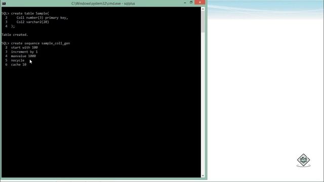 Oracle - SQL - Creating Sequences смотреть онлайн