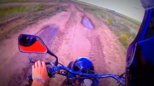 Покатушки на мотоцикле Урал.  Едим купаться!