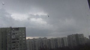 Первая гроза в Москве 23 апреля 2021.