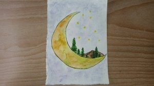 Рисунок акварелью