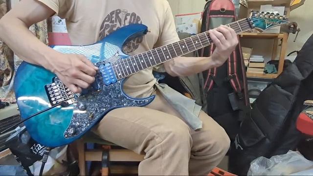 #Ibanez RG350QMZ Hexa&W.blade 3H MOD ocean blue gh　15.2023.5 смотреть онлайн