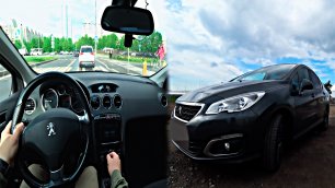 Peugeot 408 1.6 Diesel   POV Test от первого лица / test drive from the first person
