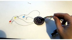 lilypad, электропроводящие нити и светодиоды. arduino проект.