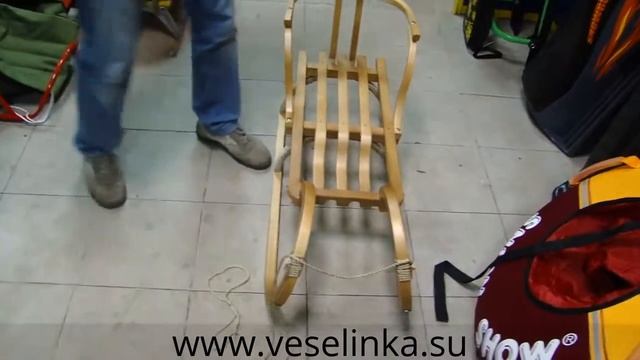 Санки Мороз Иванович складные без спинки. смотреть онлайн