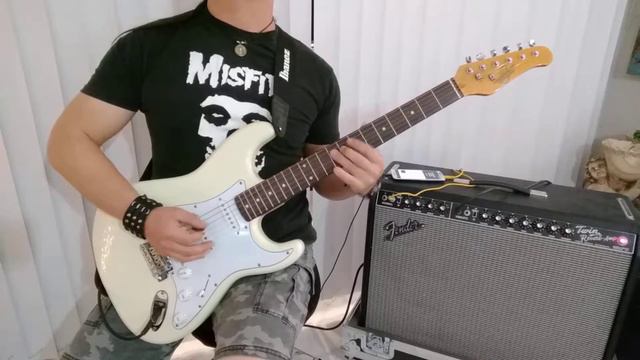 Stratocaster Oscar Schmidt Test "Comfortably numb solo" смотреть онлайн