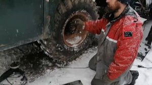 установка односкатной резины на заднюю ось ПАЗ-3206