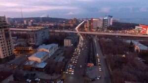 Вечерние пробки на проспекте Ленина|Аэросъемка Волгоград|vlgair